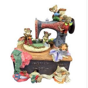 Music Box Vintage Antique Sewing Machine